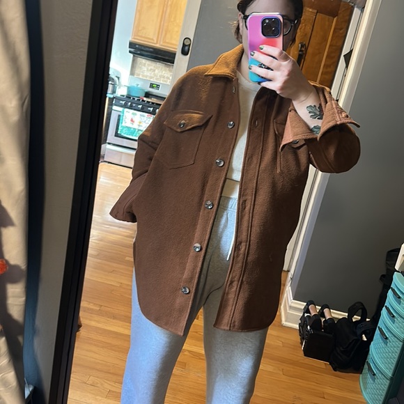 Camel long shacket - Picture 6 of 7